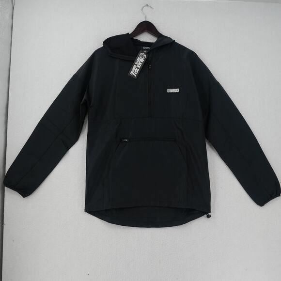 NEW Black Rifle Coffee Company Men's Small  BLACK Hooded Jacket - Picture 1 of 10